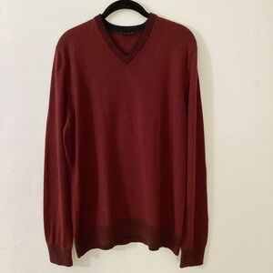💙Theory Men's V-Neck Sweater - Deep Red